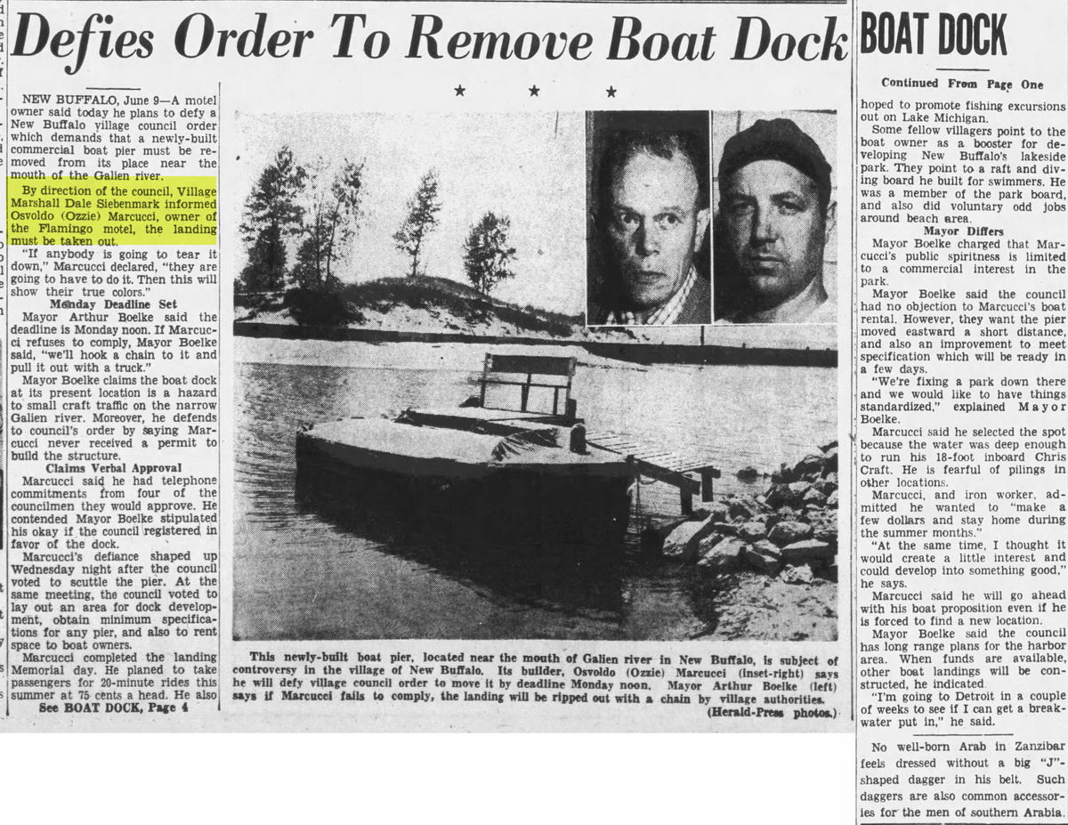 Flamingo Motel - Sat Jun 9 1956 Article (newer photo)